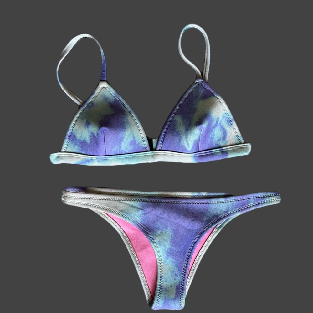 Tie Dye Triangl Bikini